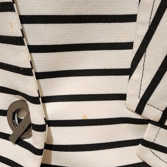 Nine West Striped Short Sleeve Blazer - Picture 2 of 6